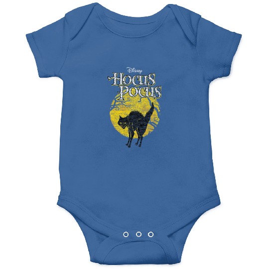 Disneyss Hocus Pocus Black Cat Binx Moon Silhouette Onesies