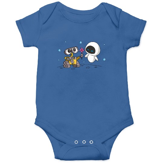 Disneyss Wall e Eve Moonscape Pinwheel Onesies