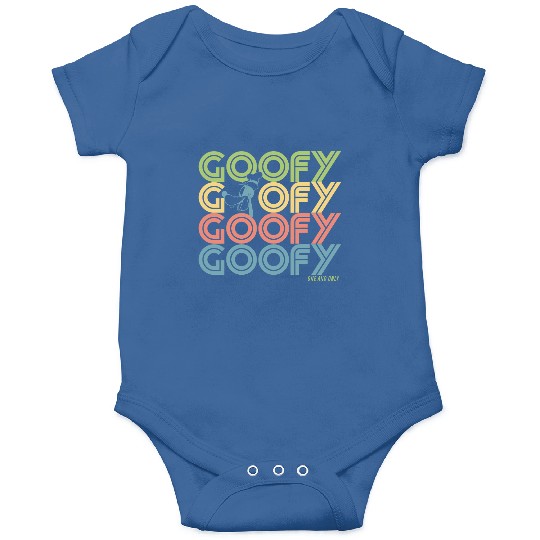 Disney Goofy Retro Name Stack Onesies