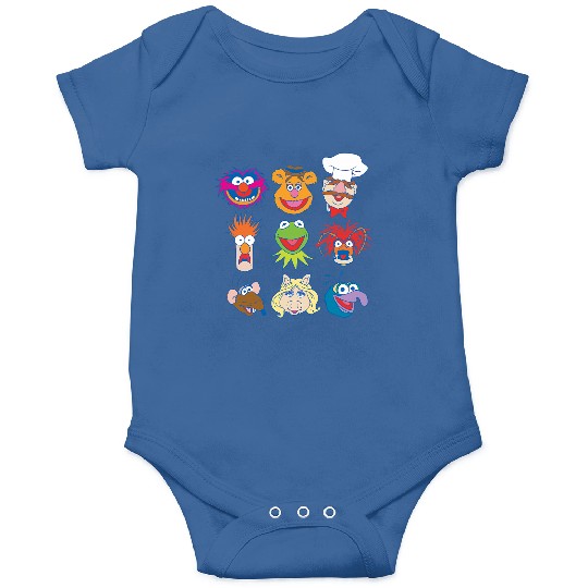 Disney The Muppets Characters Group Shot Logo Onesies