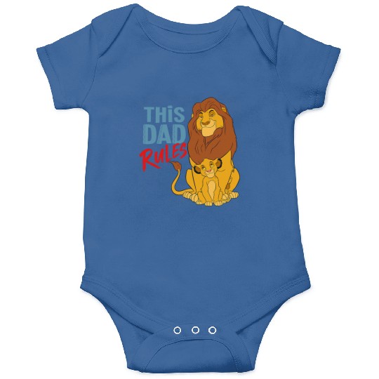 Disney The Lion King Simba and Mufasa This Dad Rules Onesies