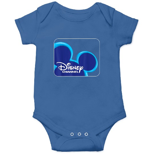 Disney Channel  Mickey Mouse Blue 2000s Logo Onesies