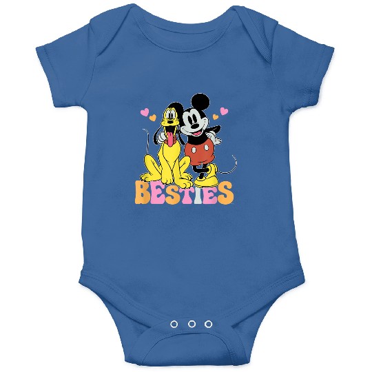 Disney Mickey Mouse Pluto Besties Bff Best Friends Valentine Onesies