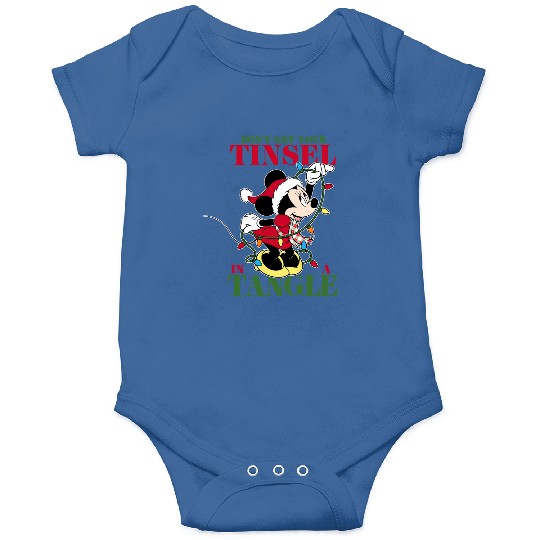 Disney Holiday Minnie Tangled Tinsel Onesies