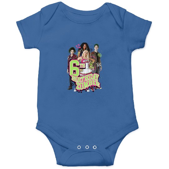 Disney Zombies 6th Birthday Zombie Group Poster Onesies