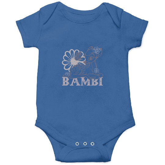 Disney Bambi Floral Outline Light Onesies