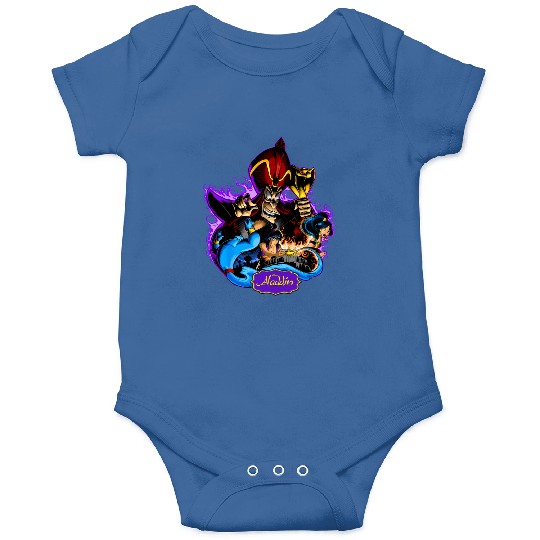Disney Aladdin Jafar Genie Jasmine Art Graphic Onesies