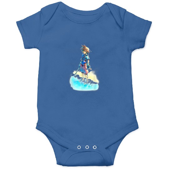 Disney Kingdom Hearts Sora Beach Sketch Onesies