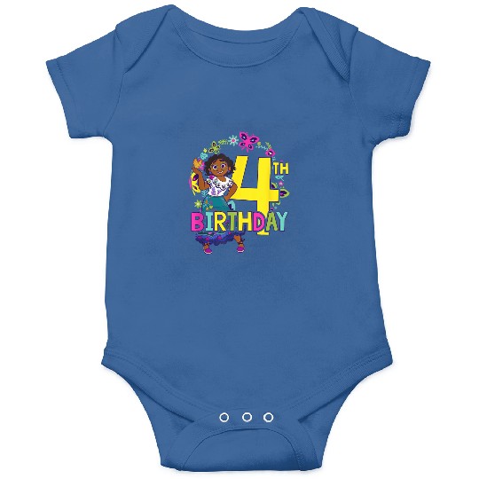 Disney Encanto Mirabel 4th Birthday Smile Floral Onesies
