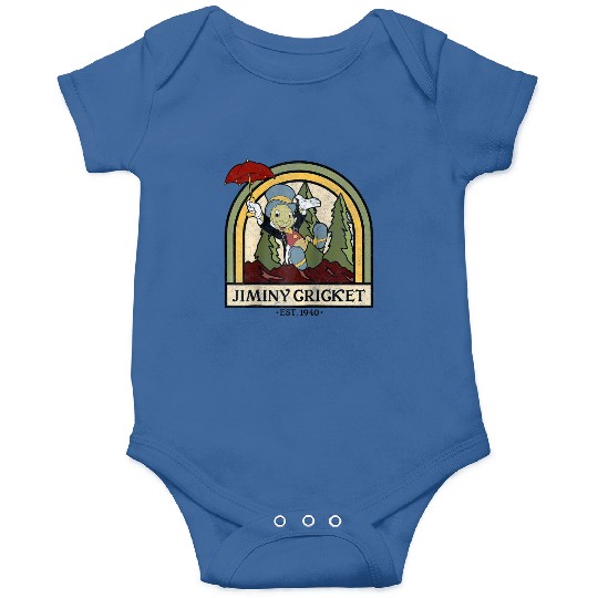Disney Pinocchio Jiminy Cricket Established 1940 Raglan Baseball Tee Onesies