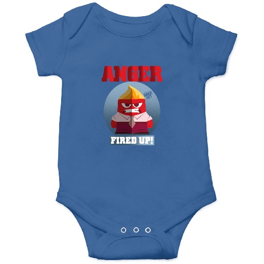 Disney Pixarss Inside Out Anger Fired Up! Circle Portrait Onesies