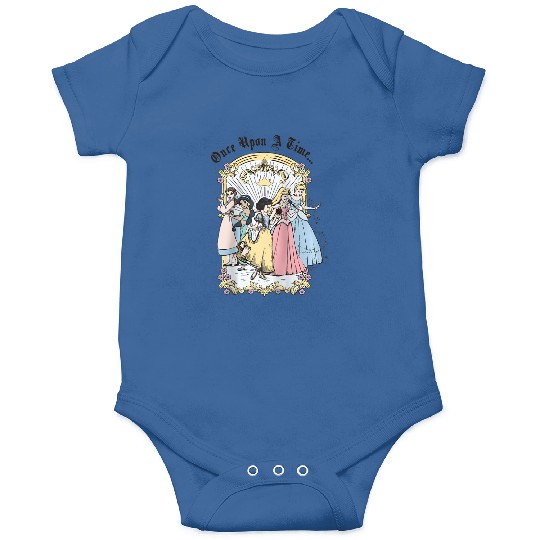 Disney Princess Once Upon A Time  Cartoon Raglan Baseball Tee Onesies