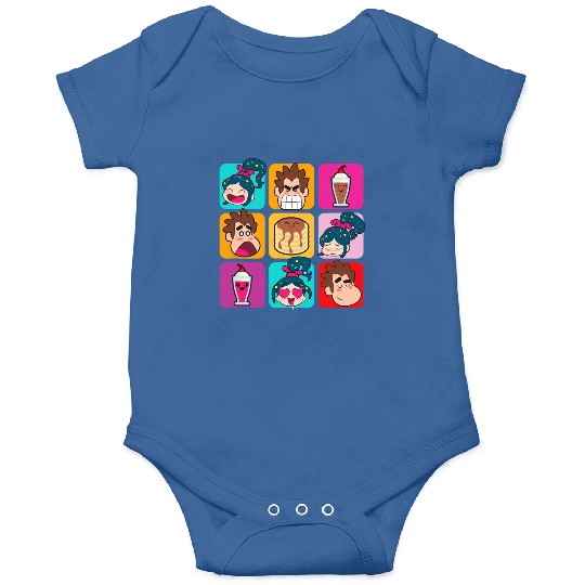 Disney Wreck-It Ralph Vanellope Ralph & Desserts Panels Onesies
