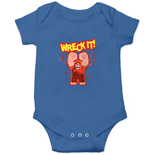 Disneyss Wreck it Ralph Wreck It Angry Pixelated Ralph shots Onesies