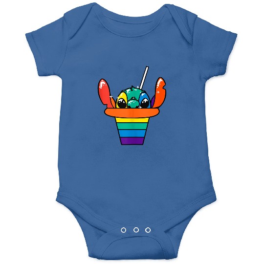 Disneyss Lilo Stitch Pride Rainbow Hawaiian Shaved Ice Onesies