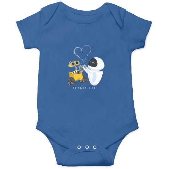 Disney Pixar Wall-E Eve Heart Sparks Fly Onesies