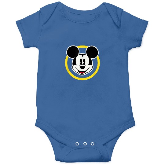 Amazon Essentials Disney Smiling Mickey in Yello Onesies
