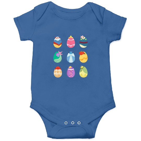 Disney Princess Easter Spring Nine Decorated Easter Eggs Onesies