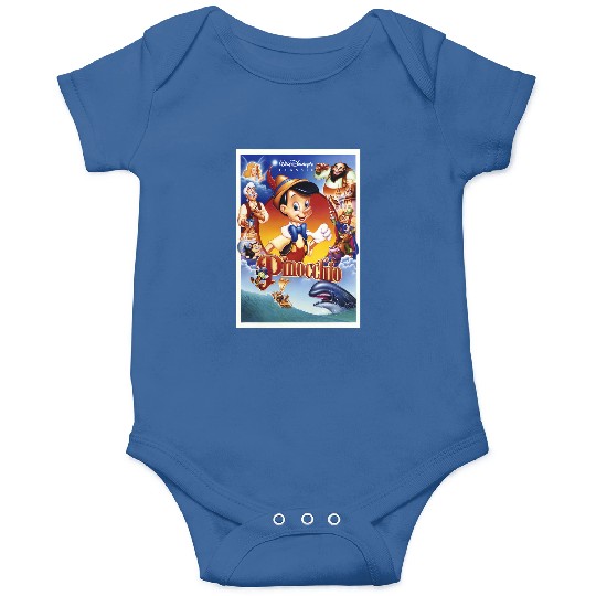 Disney Pinocchio Movie Poster Group Shot Onesies