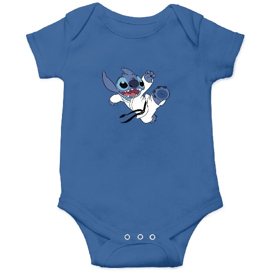 Disney Lilo & Stitch Karate Kick Black Belt Cute Onesies