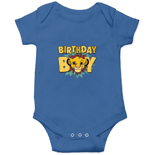 Disney The Lion King Birthday Boy Simba Big Face Chest Logo Onesies