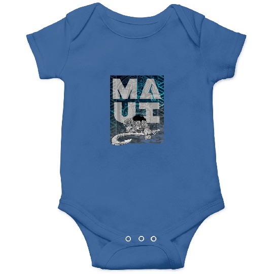 Disney Moana Maui Tattoo Style Letter Stack Port Onesies