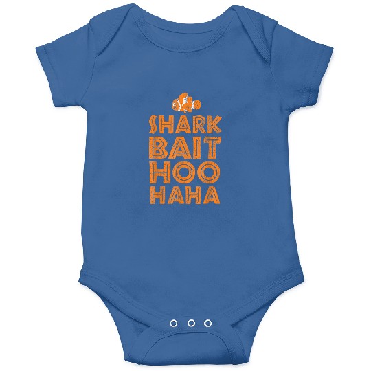 Disney Pixar Finding Nemo Shark Bait Hoo Haa Distressed Logo Onesies