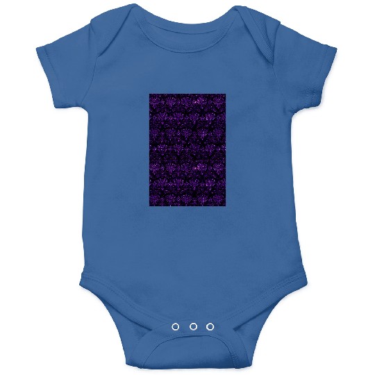 Disney Haunted Mansion purple glitter pattern Graphic Onesies