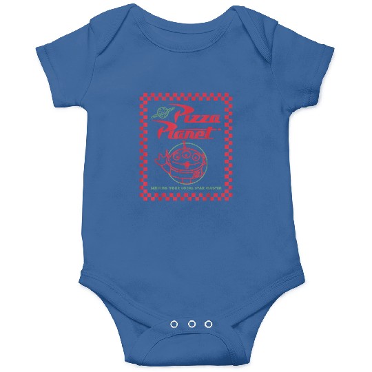 Disney Toy Story Alien Pizza Planet Box Art Onesies