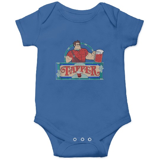 Disneyss Wreck it Ralph Tapper Root Beer Bar Vintages Logo Onesies