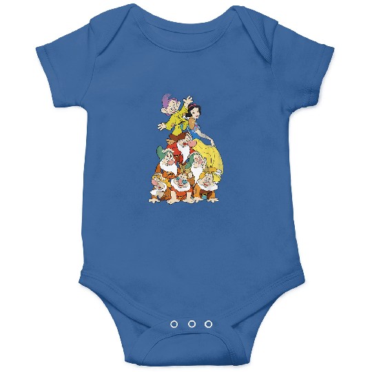 Disney Snow White Seven Dwarf Stack Graphic Onesies