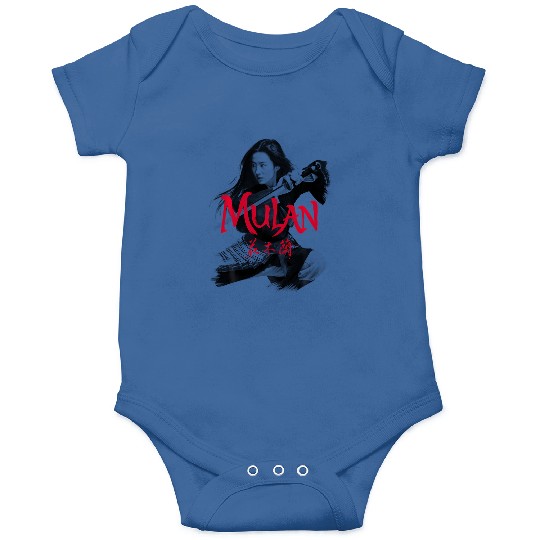 Disney Mulan Live Action Mulan Action Pose Logo Red Onesies