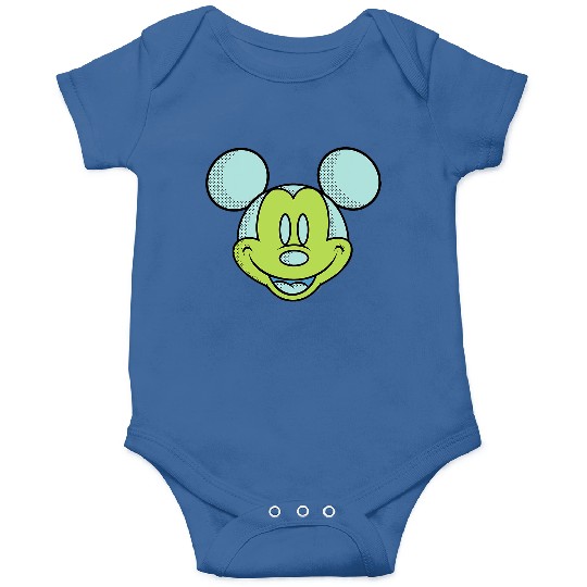 Disney Mickey Mouse Happy Smiling Face Retro Pop Art Onesies