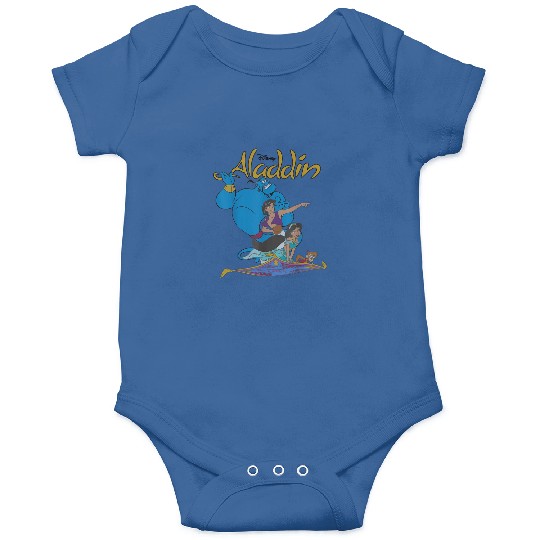 Disney Aladdin  Group Shot Logo Onesies