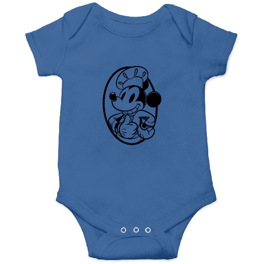Disney Mickey Mouse Chef Mickey Outline Raglan Baseball Tee Onesies