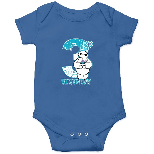 Disney Big Hero 6 Baymax 3rd Birthday Cupcake Portrait Onesies