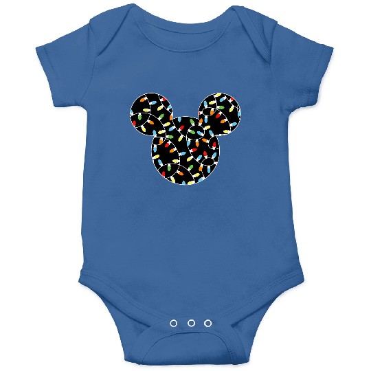 Disney Mickey Holiday Lights Onesies
