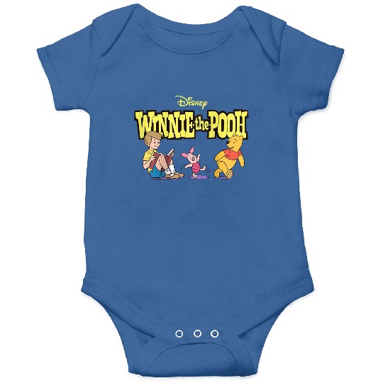 Disneyss Winnie The Pooh Piglet Christopher Robin With Logo Onesies