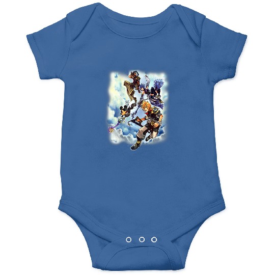 Disneyss Kingdom Hearts Main Characters Falling From Heaven Onesies