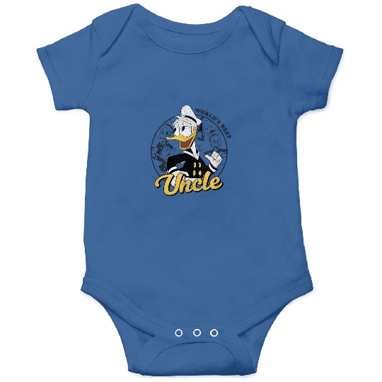 Disney Donald Duck Worlds Best Uncle Circle Port Onesies