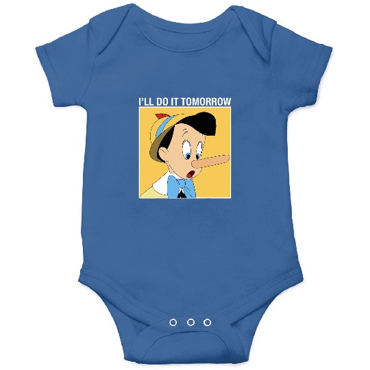 Disney Pinocchio I'll Do It Tomorrow Onesies