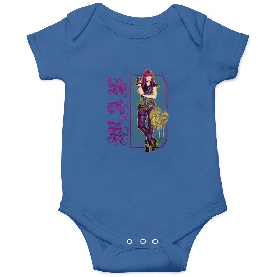 Disney Descendants 2 Mal Paint Drip Poster Onesies