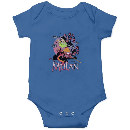 Disney Mulan Warrior Stance Sunset Poster Onesies