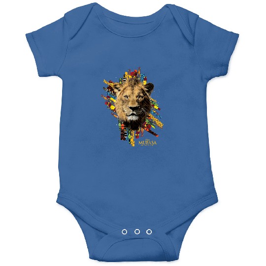 Disneyss Mufasa The Lion King Movie Faces And Textile Patterns Onesies