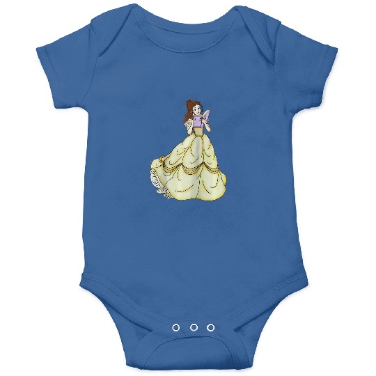 Disneys beauty and beast belle Readings raglan baseball Onesies