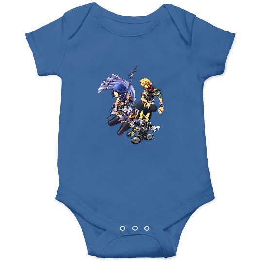 Disney Kingdom Hearts Ventus, Aqua, Mickey Group Hero Shots Onesies