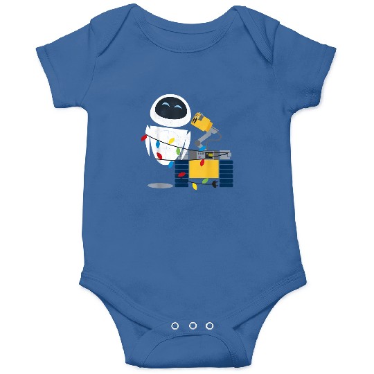 Disneyss Pixar Wall E Eve Christmas Light Wrap Graphic Onesies