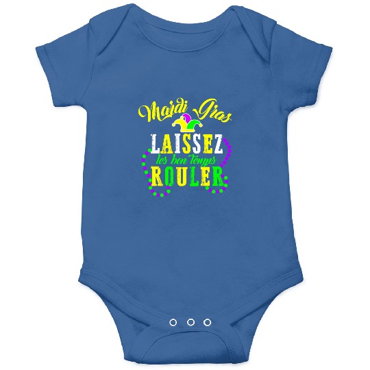 Mardi Gras laissez les bon temps rouler Fat Onesies