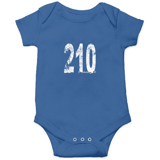 Vintage San Antonio Area Code 210 Onesies