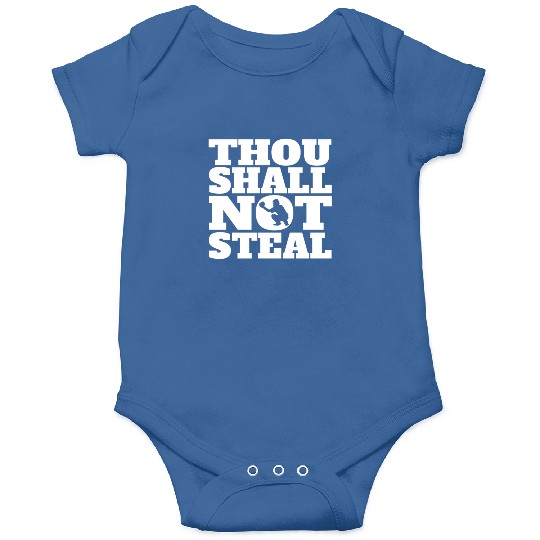 Thou Shall Not Steal Funny Baseball Catcher Onesies